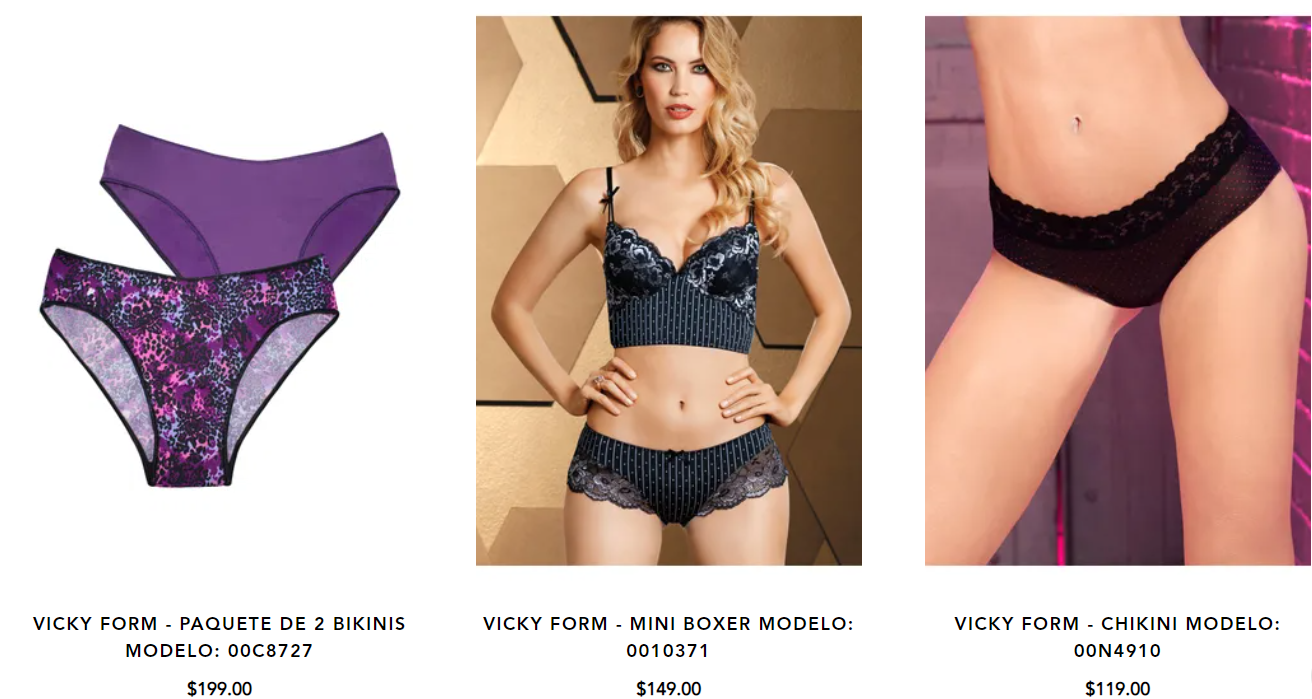 Catalogo ropa interior vicky form 2020 sale